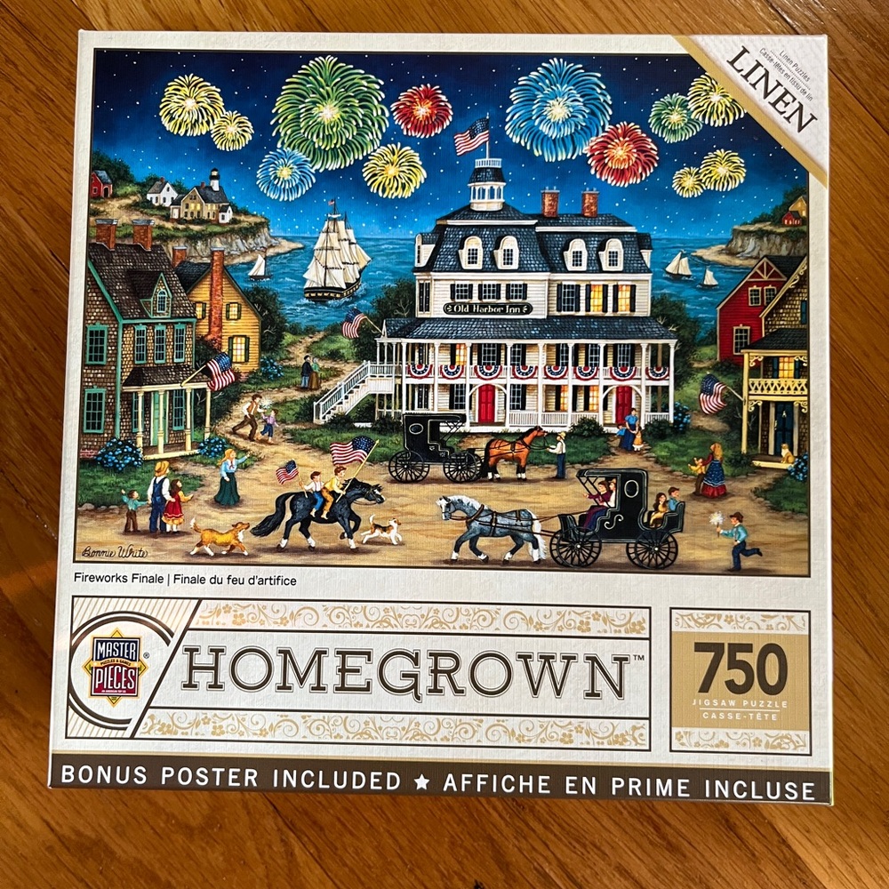 Master Pieces Fireworks Finale 750 Piece Jigsaw Puzzle Complete